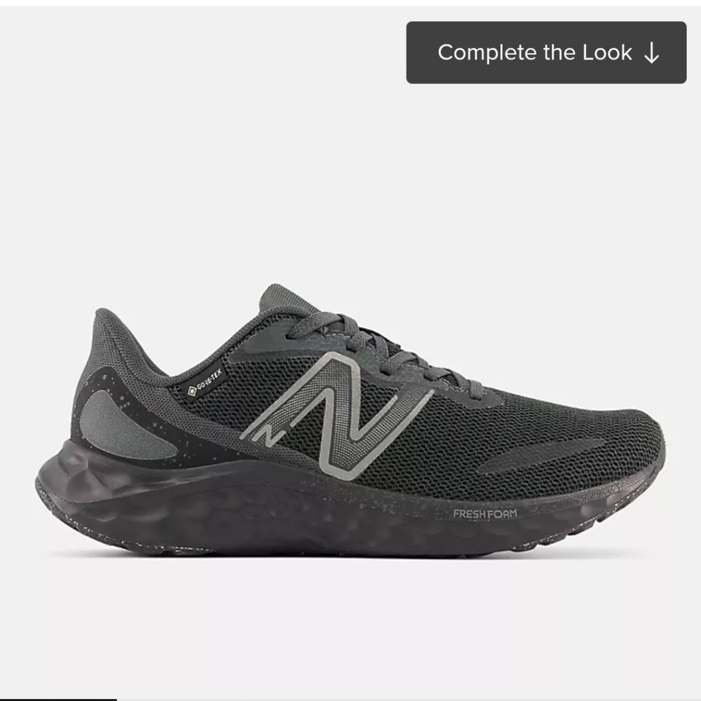 New Balance Black and Gray Fresh Foam Athletic Shoe - Picture 1 of 7